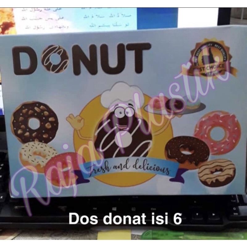 Jual Dos donat motif (untuk isi 6 donat) | Shopee Indonesia