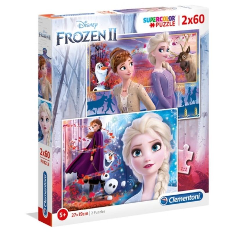 Jual Clementoni Disney Frozen II 2x60 Jigsaw Puzzle Made In Italy ...