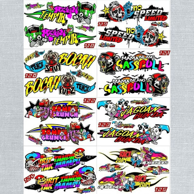 Jual Sticker Striping Variasi Honda CB 100 & CB GLATIK / Honda CB Jadul ...