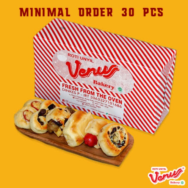 Jual Roti Unyil Venus Bakery Khas Bogor Order Min 30 Pcs Shopee