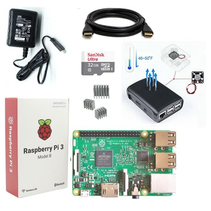 Jual Promo Paket Raspberry Pi 3 Siap Pasang Model B Limited | Shopee ...