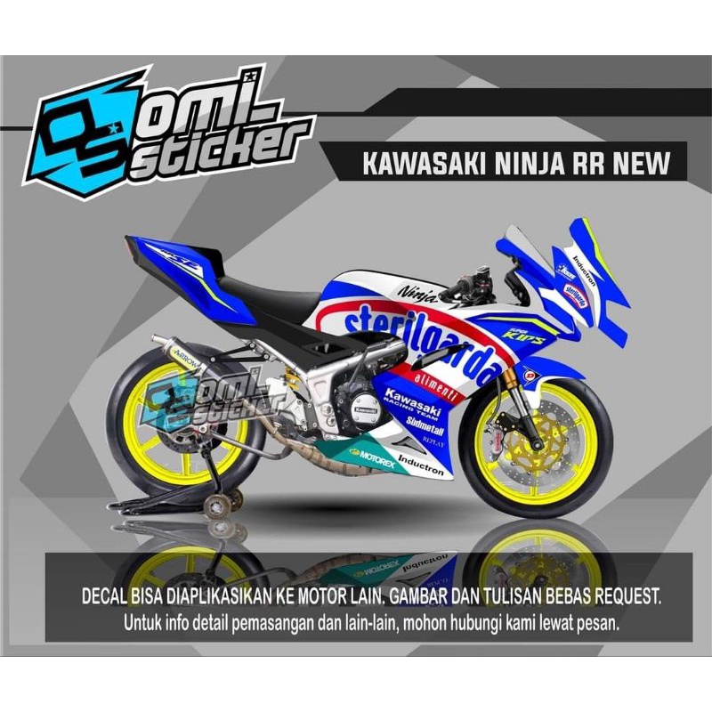 Jual decal sticker kawasaki ninja rr new steril garda | Shopee Indonesia