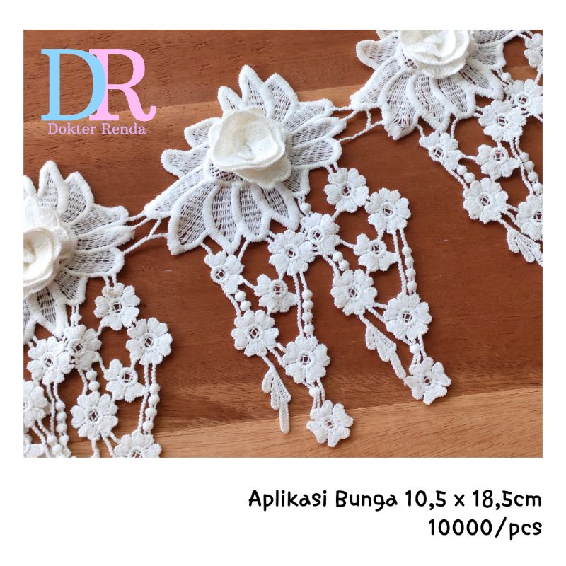 Jual aplikasi bunga rumbai 10,5 x 18,5cm | Shopee Indonesia