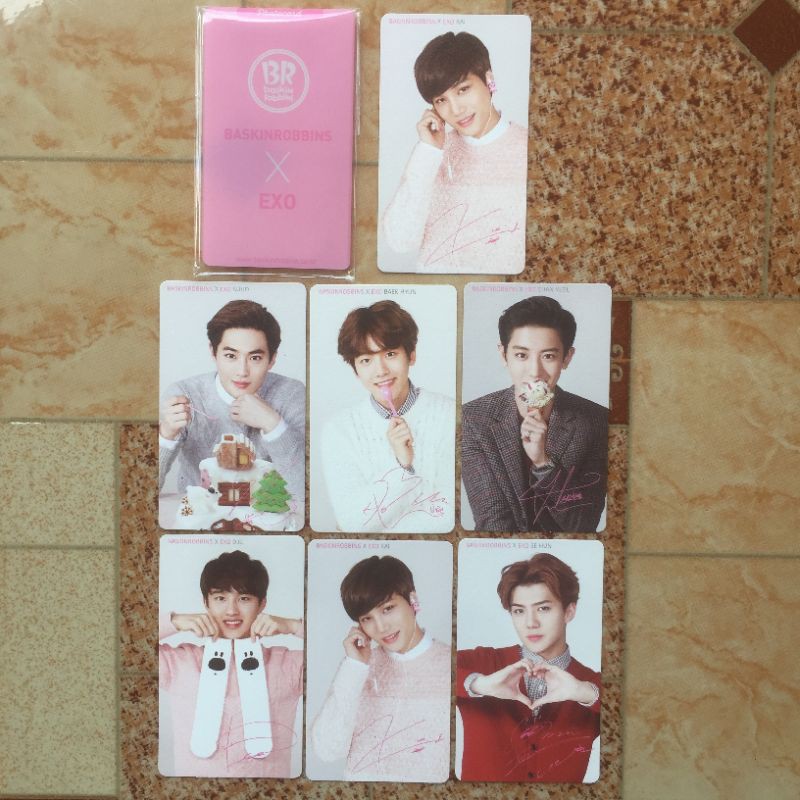 Official BTS X Baskin Robbins Photocard - K-Pop Collectible With Tracking Number