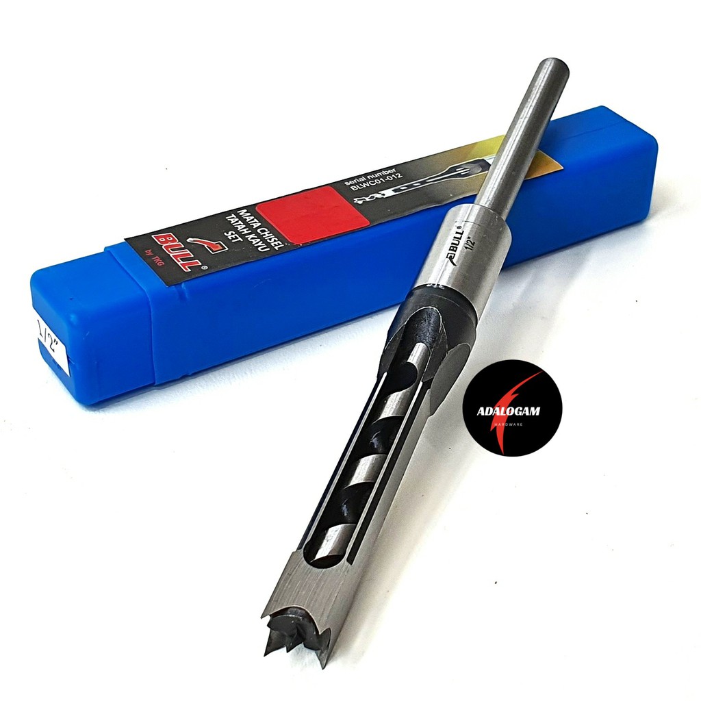 Jual Bull Mata Bor Bobok Kayu 1/2 Inch - Mortising Chisel Square ...