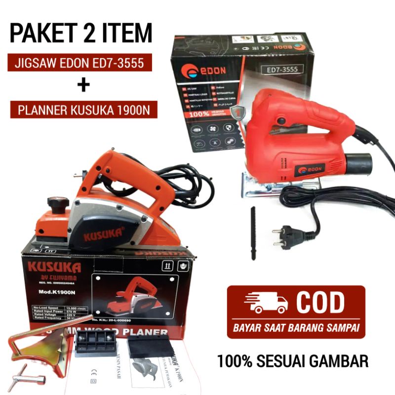 Jual PAKET TUKANG KAYU Mesin Jigsaw Gergaji Listrik EDON ED7-3555 ...