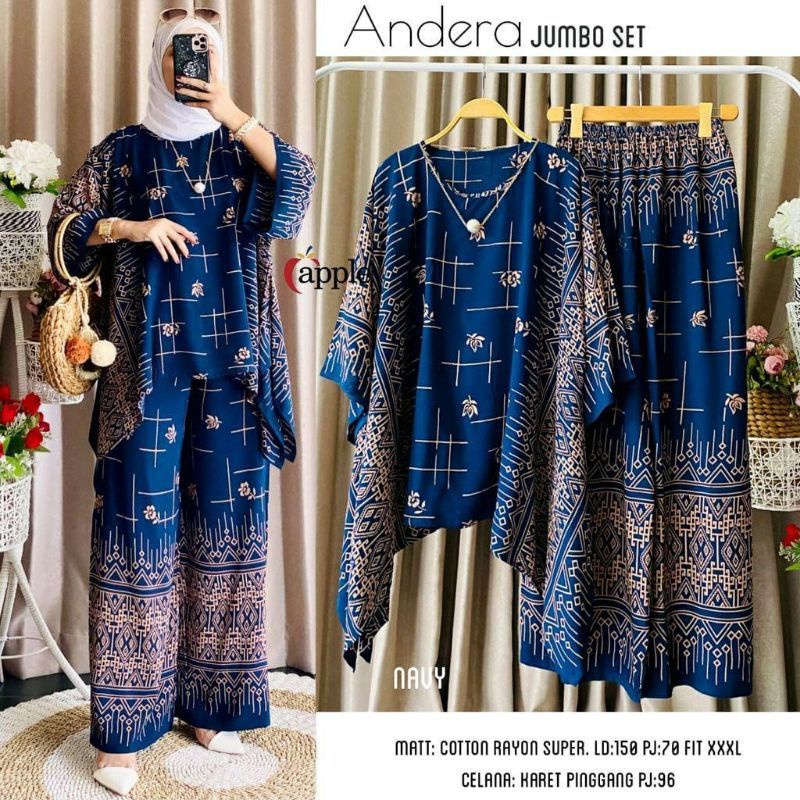 Jual New Arrival Setelan One Set Rayon Oversize Cp Waka Kope Pecah