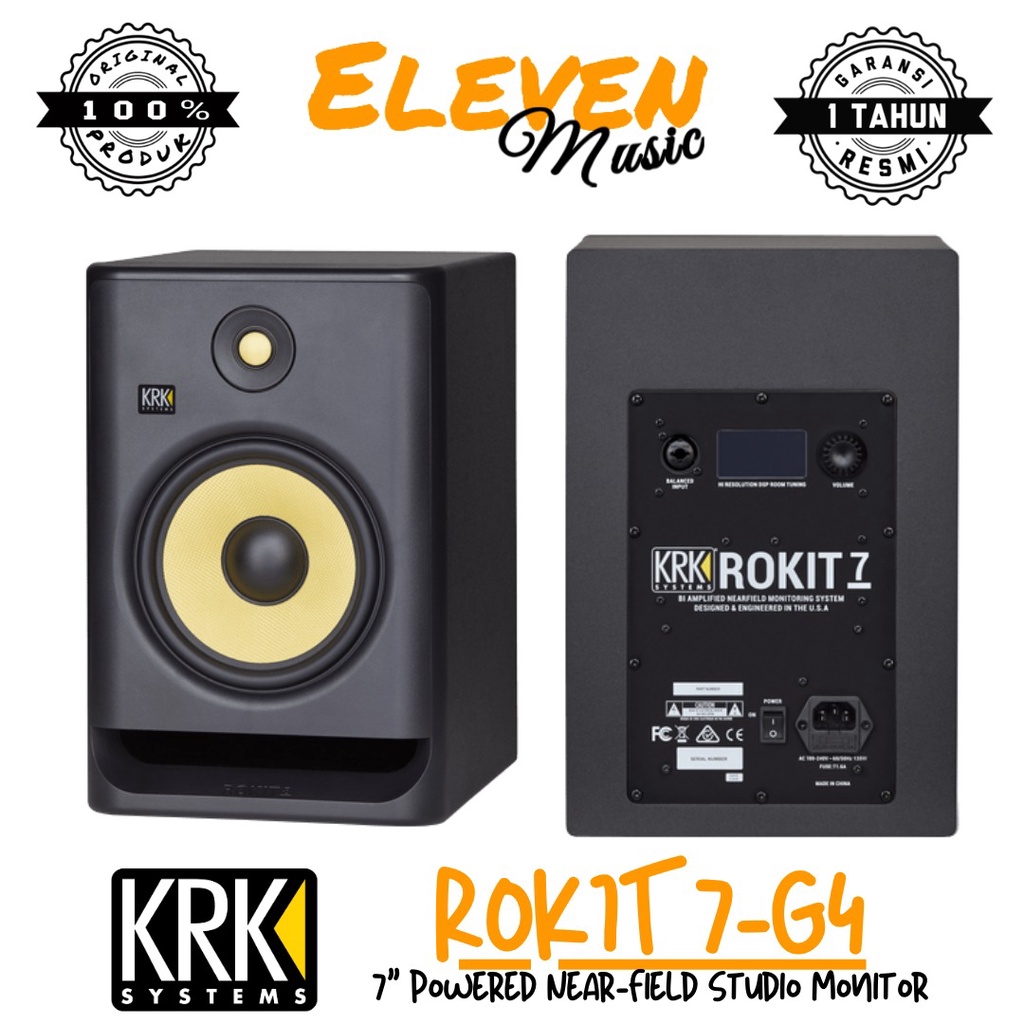 Jual KRK ROKIT 7 G4 7" Powered Near-Field Studio Monitor | Shopee Indonesia