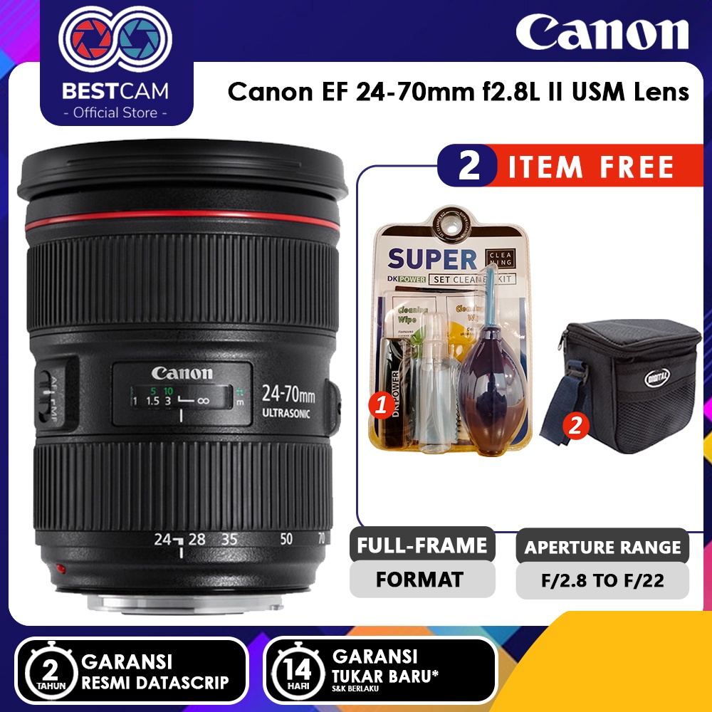 Jual Canon EF 24-70mm F2.8L II USM Lens Lensa | Shopee Indonesia