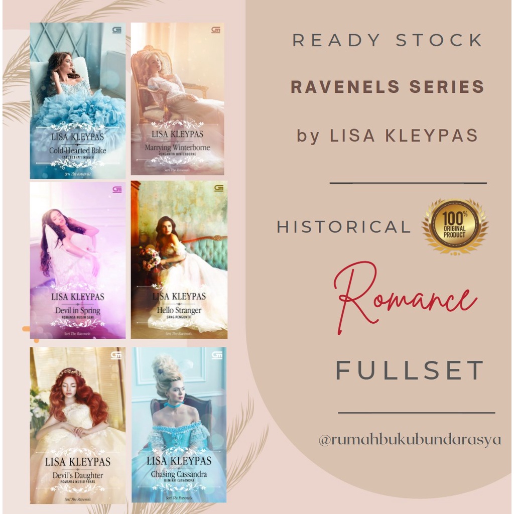 Jual Ravenels Series By Lisa Kleypas Rekomendasi Historical Romance ...