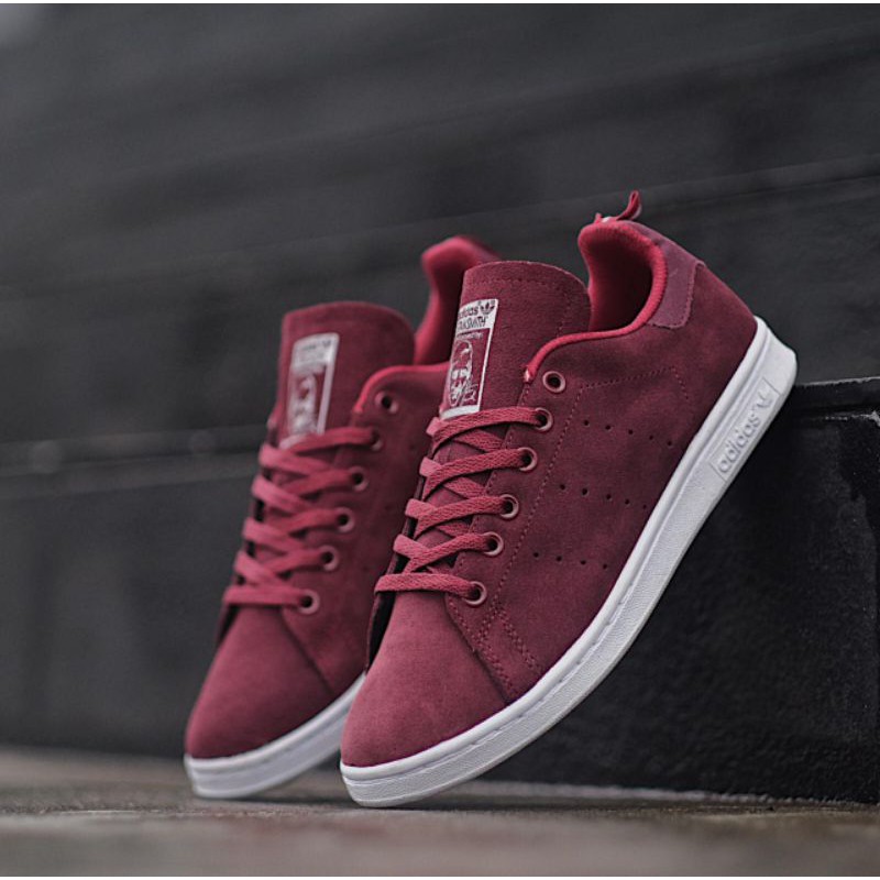 Stan smith maroon suede clearance