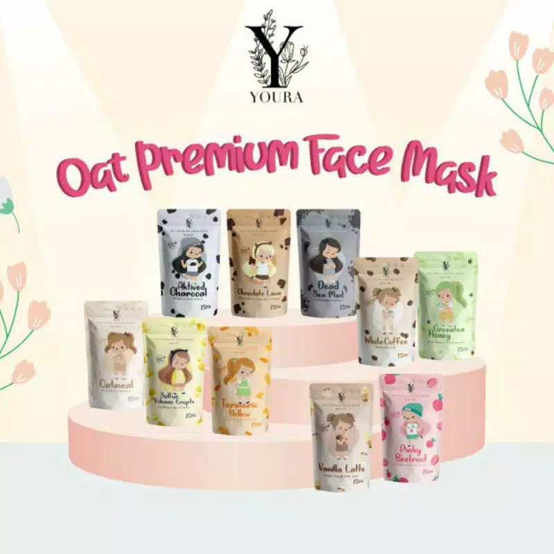 Jual Masker Oat Organik By Youra 15GR | Oat Premium Face mask | masker