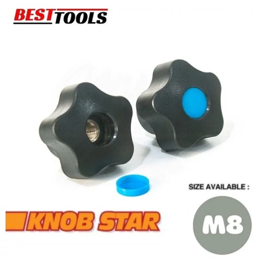 Jual Knop Bintang Mur Bintang Star Knob Female Thread Screw Star Tebal