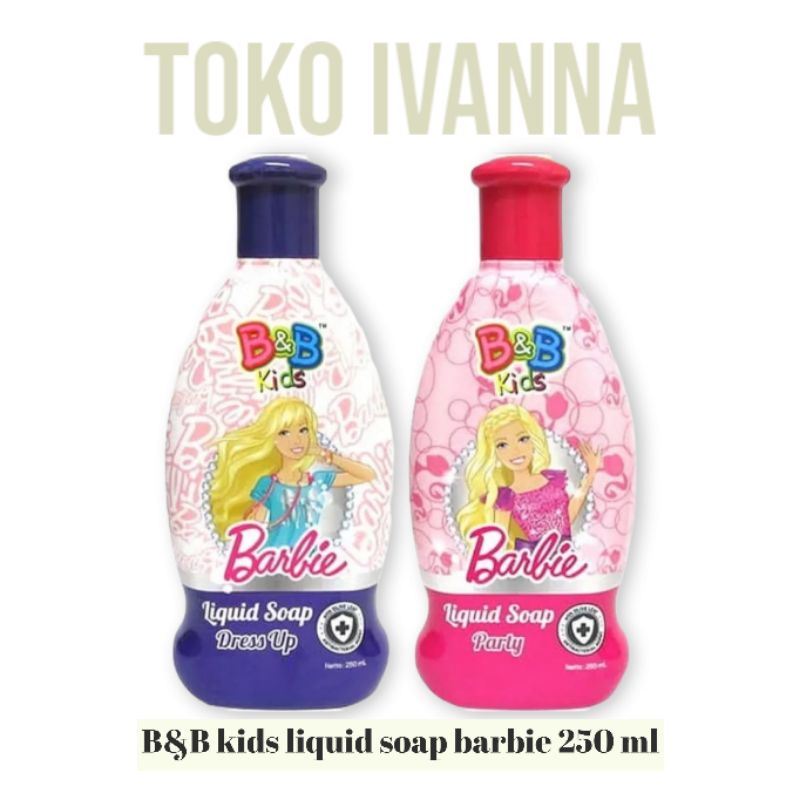 Jual B&B Kids Barbie Liquid Soap Dress Up / Barbie Party 250 Ml ...