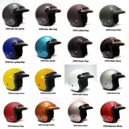 Helm Half Face CFM Stylish Retro