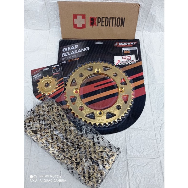 Jual Gear Set Klx 150 D tracker 150 Supermoto harian Scarlet Mxseries