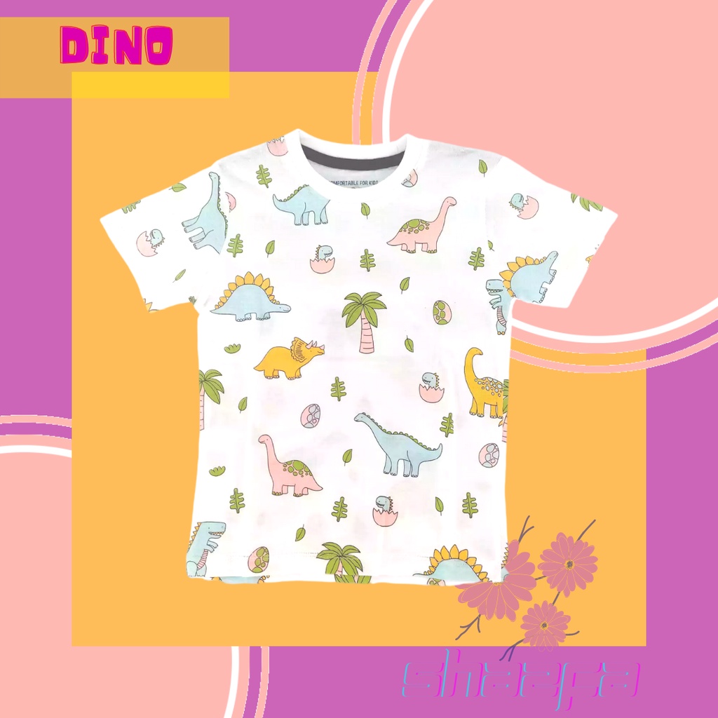 Little M Dino Six Kaos Anak Perempuan