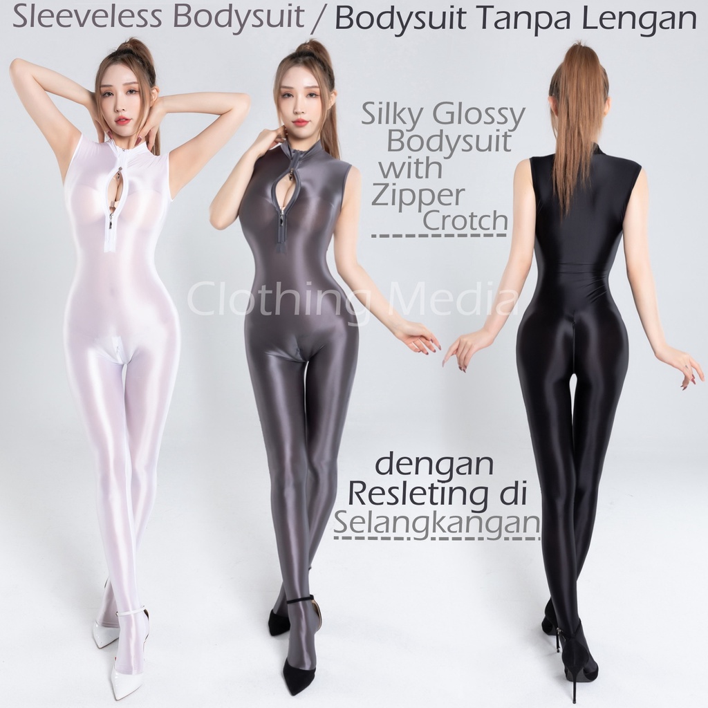 Maeau Wetlook Lingerie Dames Kunstleer Playsuit Slim Fit Glitter Latex Catsuit Full Body Exotisch Bodycon Stretchy Zwart Lakleer Rok Shimmer Cosplay Jumpsuit met Hoge Kousen XL