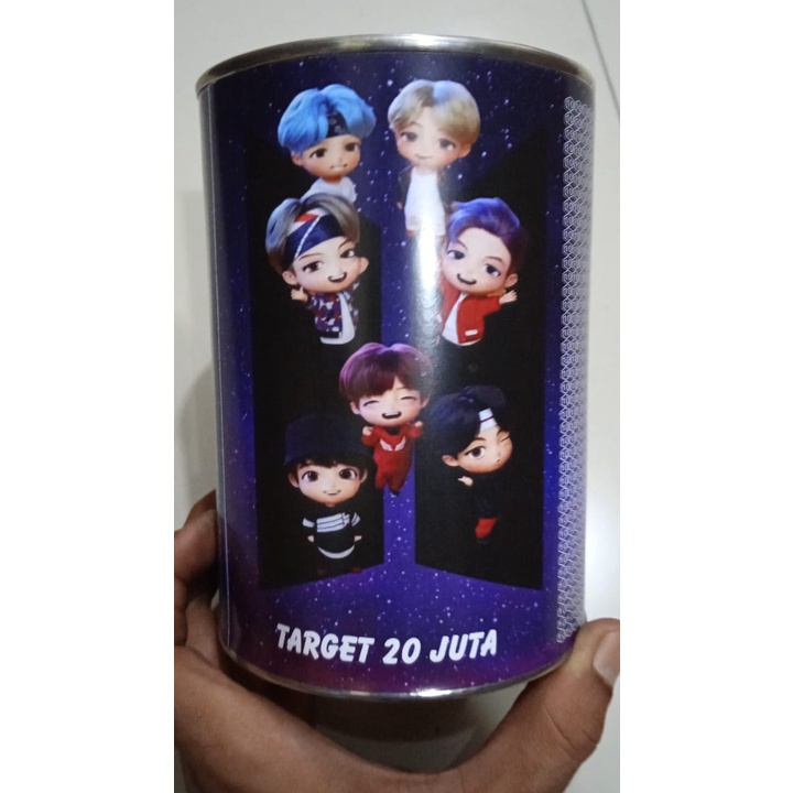 Jual Celengan Target BTS BT21 Celengan Menonton Konser Kpop Buka Tutup ...