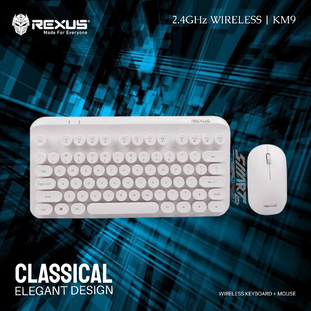 Jual Keyboard Mouse Wireless Rexus KM9 Combo | Shopee Indonesia
