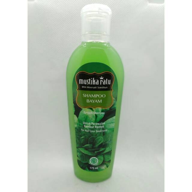 Jual Mustika Ratu Shampoo Bayam 175ml Shopee Indonesia