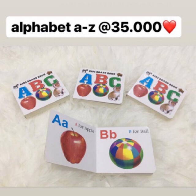 Jual abc book alphabet book buku anak number book | Shopee Indonesia