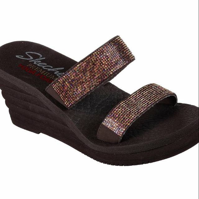 Jual SANDAL SKECHERS WEDGES BOHEMIAN ARROW Shopee Indonesia