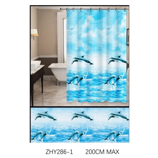 Jual Set Tirai Kamar Mandi Plus Tiang Kamar Mandi Tiang Gorden Tirai Shower Curtain