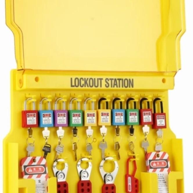 Jual Tape | Lockout Tagout Station With Loto Devices. Lock Out Tag Out ...