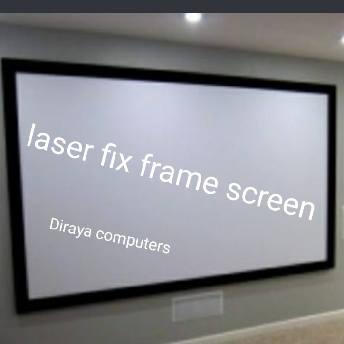 Jual screen proyektor fix frame 120