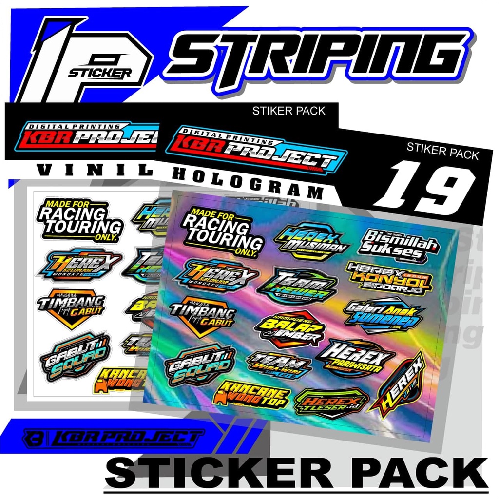 Jual Stiker Herex Sticker Pack Sticker Pack Variasi List Sticker Pack