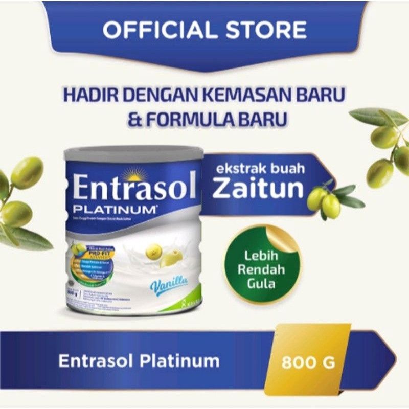 Jual Entrasol Platinum Vanila 800gr | Shopee Indonesia