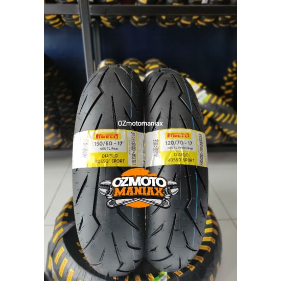 Jual Paket Ban Pirelli Diablo Rosso Sport 150/60-17 & 120/70-17 (Paket ...