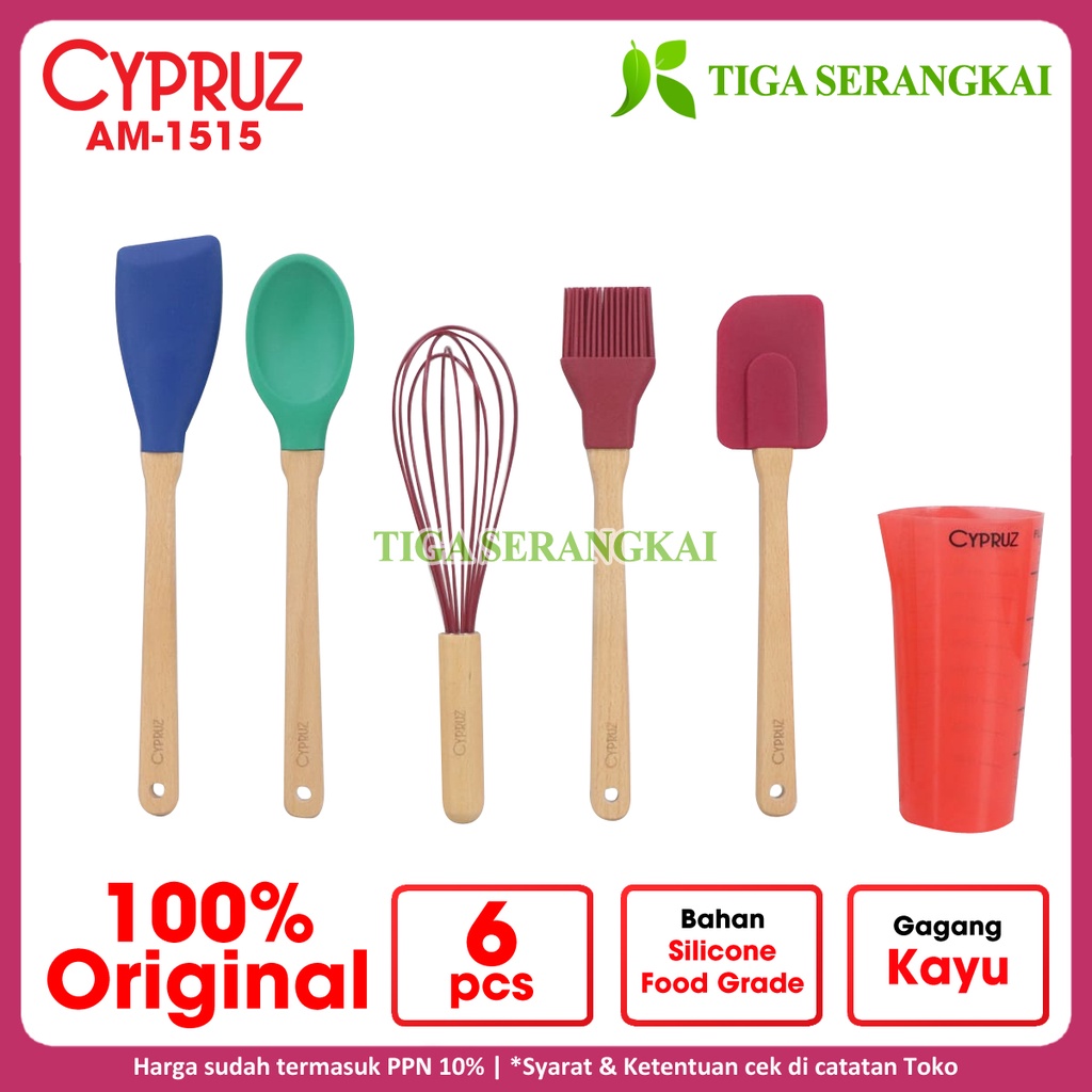 Jual Cypruz Spatula Sutil Whisk Carolyn Utensil Set Pcs Am Am Shopee Indonesia