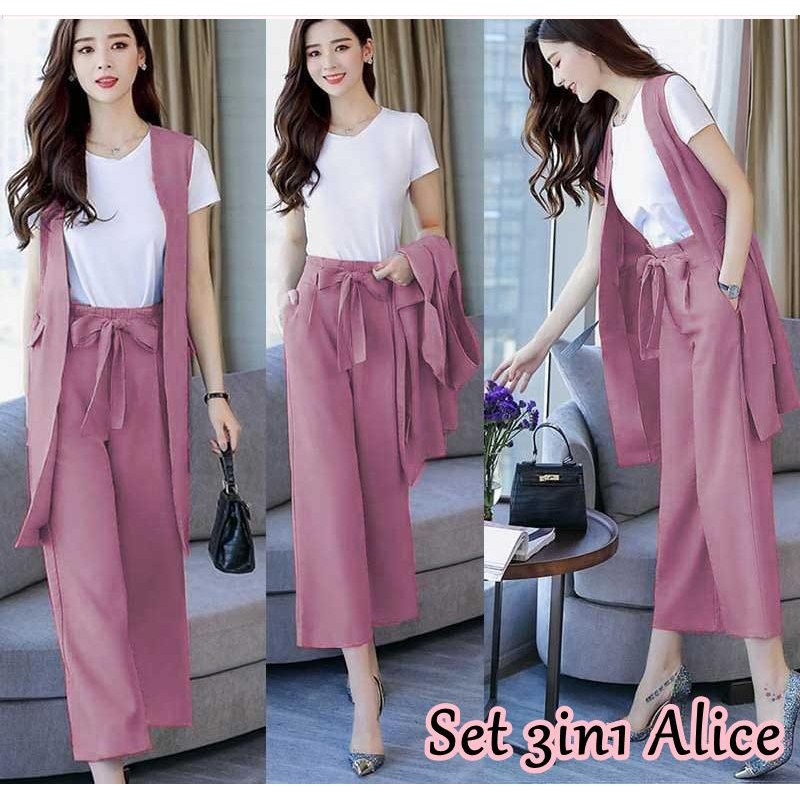 Jual SHW- baju setalan wanita remaja BAJU cantik model masa kini ALICE