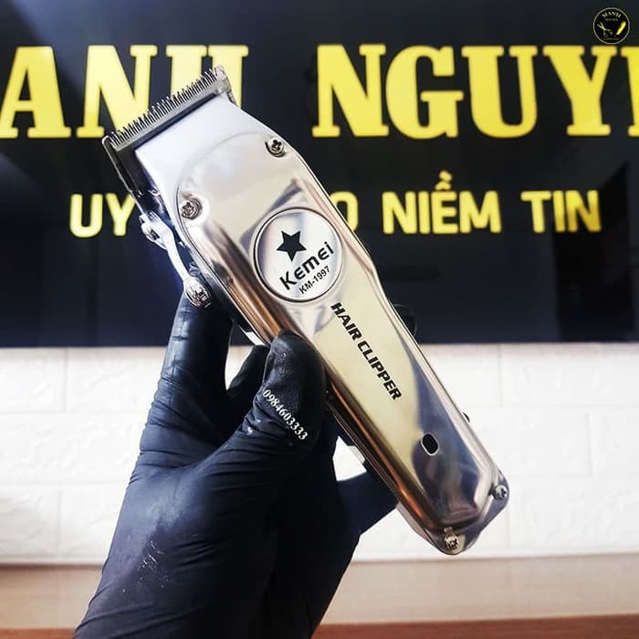Jual Kemei KM-1997 Mesin Cukur Rambut Metal Professional Rechargeable ...