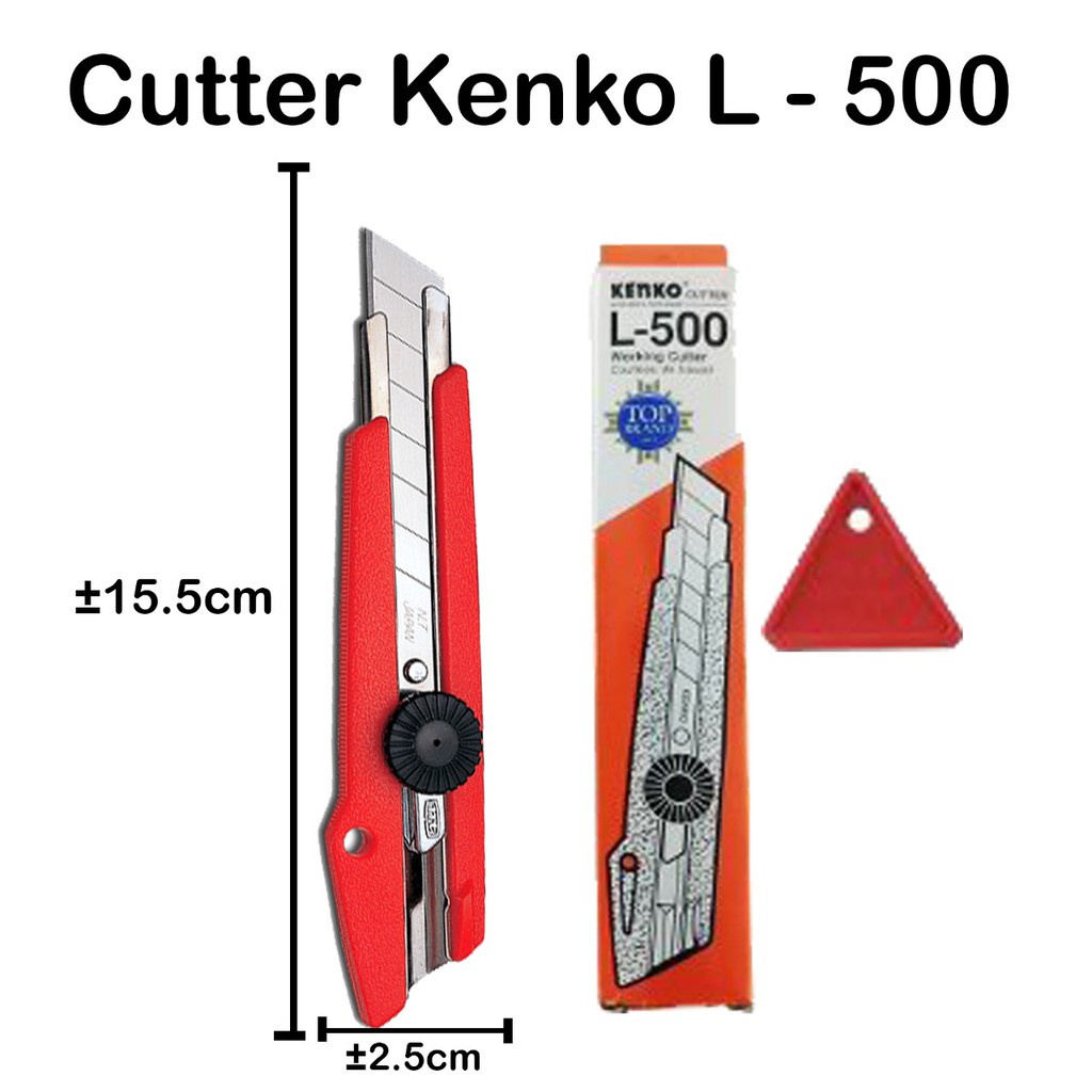 Jual Cutter Joyko Besar L-500 Original Pisau Kuat dan Tajam | Shopee ...