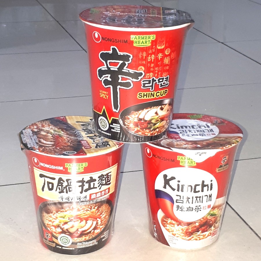 Jual [halal] Nongshim Cup Kimchi Clay Pot Mushroom 70gr Nong Shim