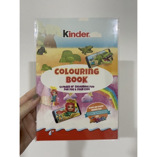 Jual NEW kinder joy colouring book/kinder coloring book/buku mewarnai