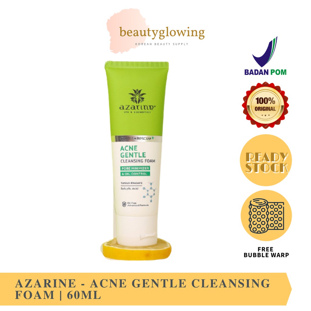 Jual AZARINE Acne Gentle Cleansing Foam 60ml | Shopee Indonesia