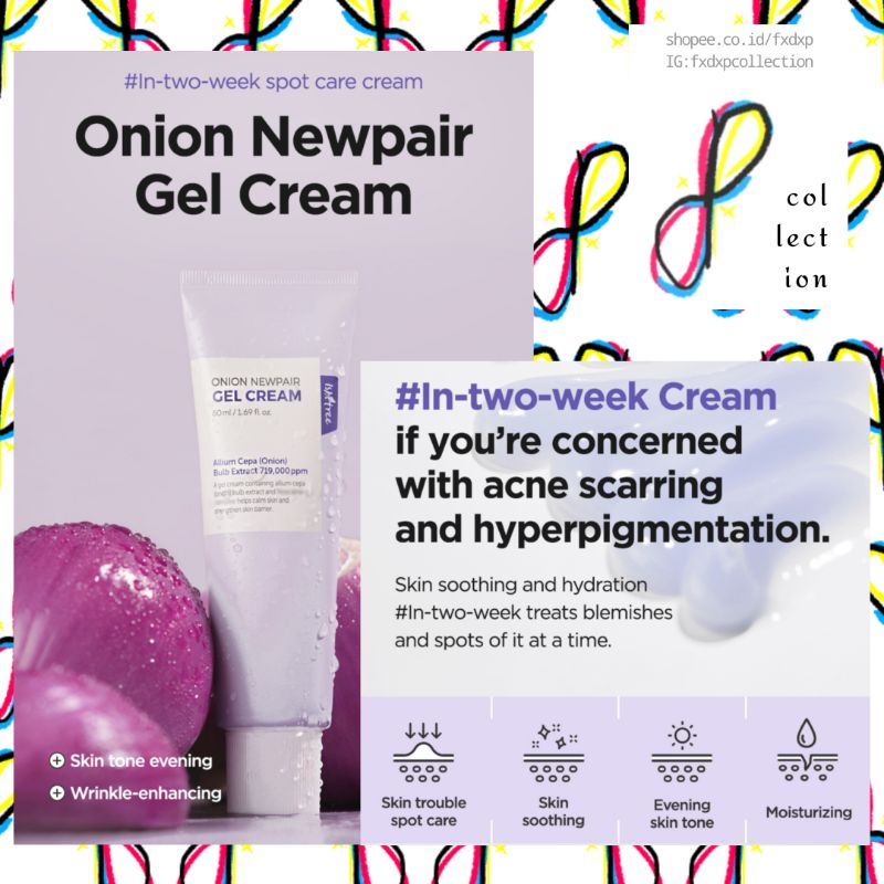 Jual ISNTREE Onion Newpair Gel Cream 50ml ( For Acne Scar