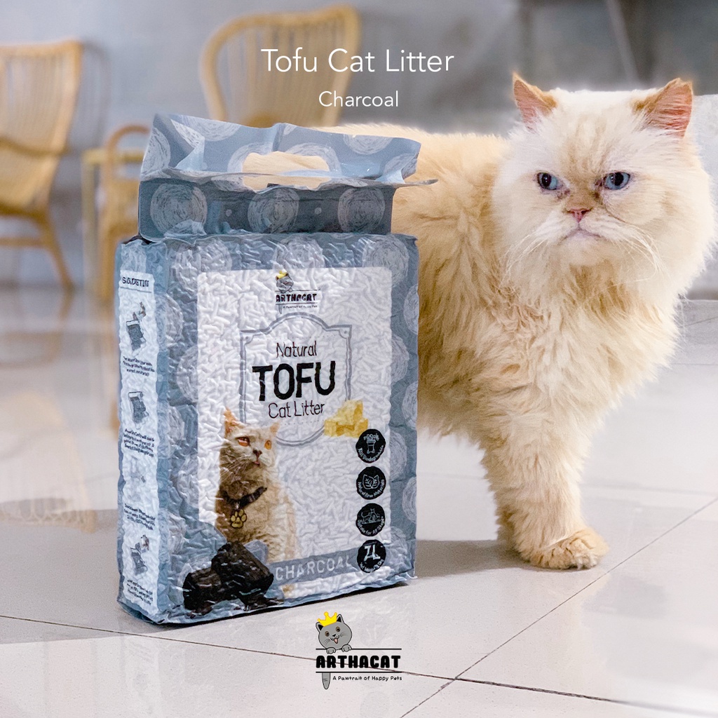 Jual Arthacat Pasir Kucing Arthacat Tofu Soya Clump Cat Litter 7L