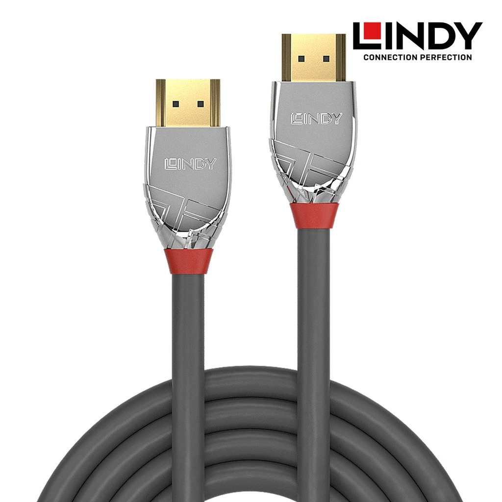 Kabel HDMI 2.0 LINDY 5M High Speed 8K 4K 120hz HDR Cromo Cable Dolby Vision HDR10+ HDR10 ARC 37874