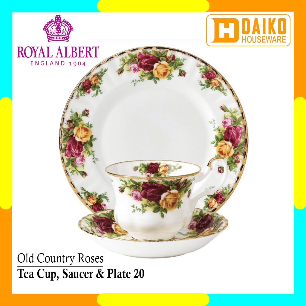 Jual Cangkir Teh Set Royal Albert Old Country Roses - Teacup, Saucer ...