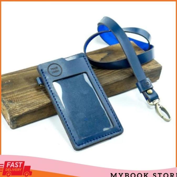 Jual GANTUNGAN ID CARD HOLDER NAME TAG KULIT SAPI ASLI | COSTUM NAMA ...