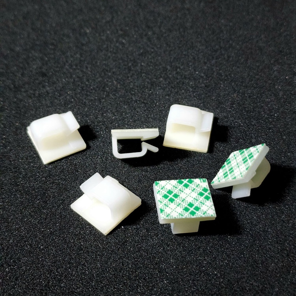 Jual A100 Cable Clip Wire Mount Clamp Tie Ikat Kabel + Self Adhesive ...