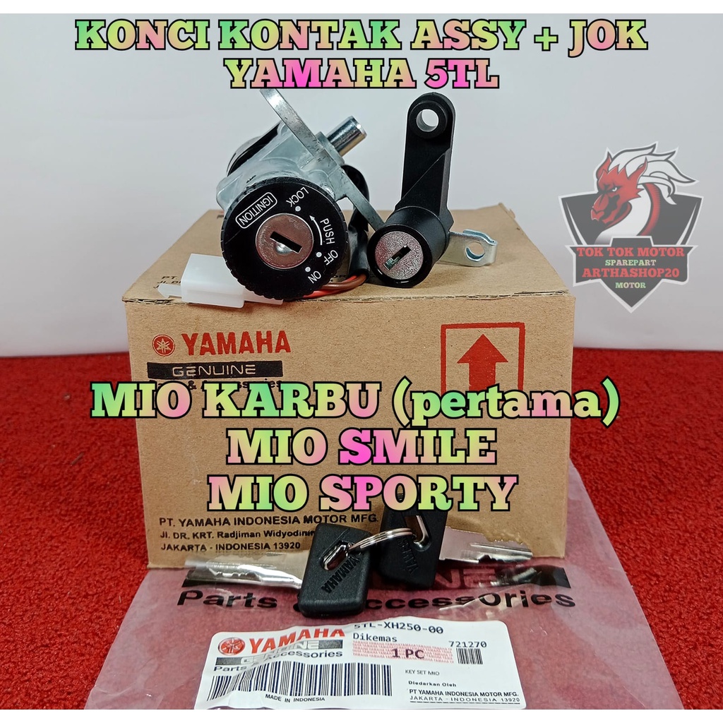 Jual Kunci Kontak Jok Asli Original Ygp Yamaha Tl Mio Karbu Lama Pertama Mio Sporty Mio