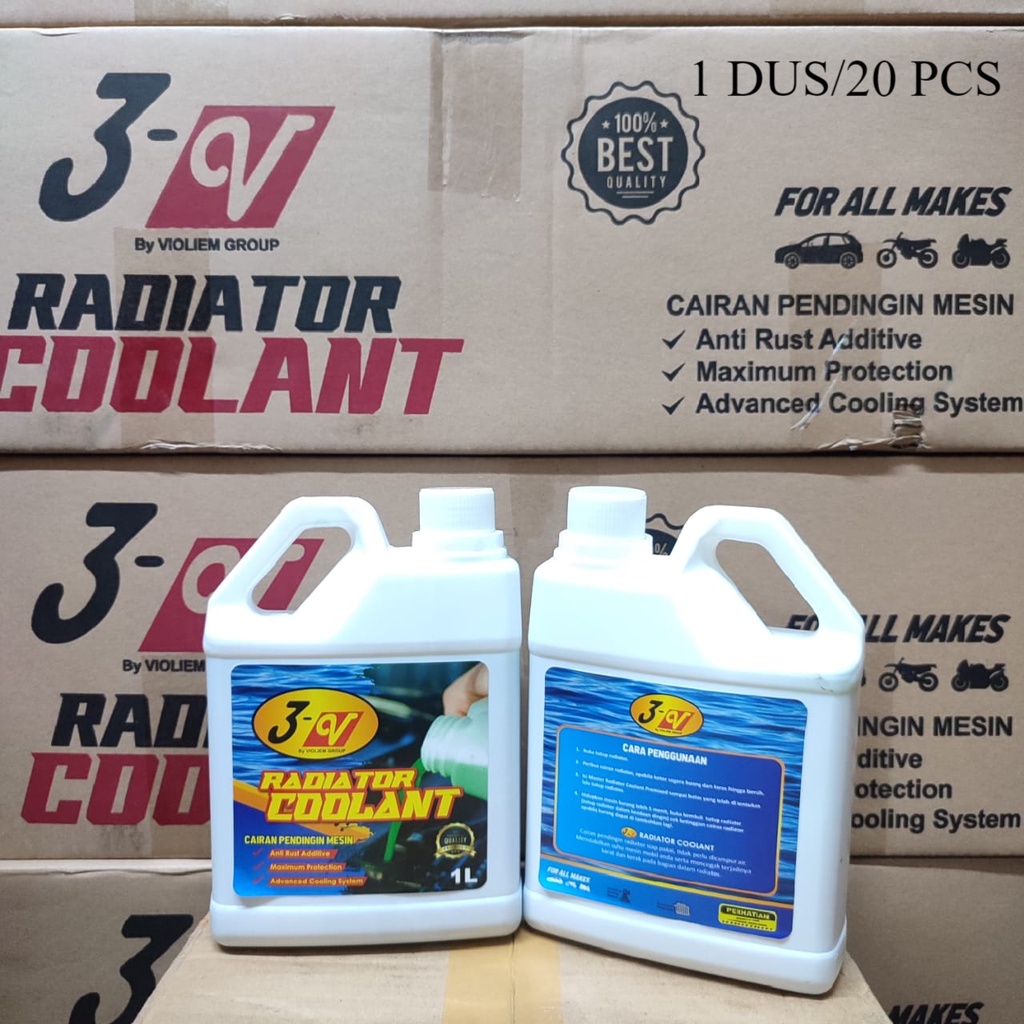Jual AIR RADIATOR COOLANT 3V 1 DUS/20 PCS | Shopee Indonesia
