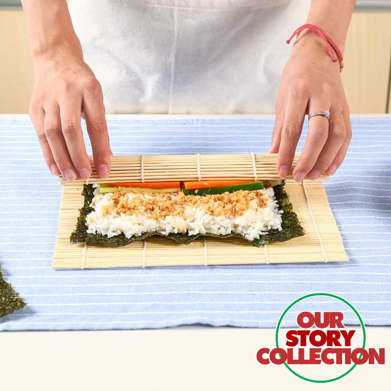 Jual Tikar Bambu Penggulung Sushi Roller Kimbab Alas Gulung Sushi