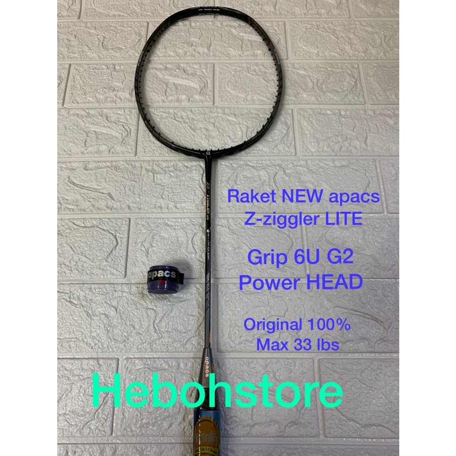 Jual Raket badminton APACS NEW Z ZIGGLER LITE 6UG2 max 33 lBS ORIGINAL